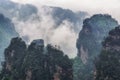 Tall mountain peaks of yuanjiajie