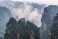 tall mountain peaks of yuanjiajie