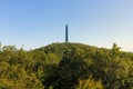 Tall obelisk monument on a mountain. High Point State Park, New Jersey