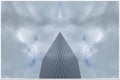 Tall office building in blue sky background Royalty Free Stock Photo