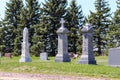 Tall headstone in the cemetery