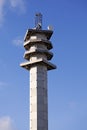 a tall radio link tower in Hammarby