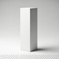 A tall, rectangular, white box standing upright against a plain background Royalty Free Stock Photo