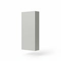 A tall, rectangular, white object standing against a white background Royalty Free Stock Photo