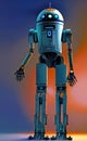 Tall robot droid AI sci-fi