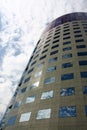 Round office building. Tall office building Royalty Free Stock Photo
