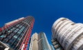 Tall round office buildings in Sydney downtown