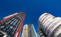 Tall round office buildings in Sydney downtown Royalty Free Stock Photo