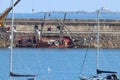 The historic sail ship Zebu sinking off Welsh coast