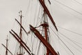 Tall Sailing Ship& X27;s Masts, Yardarms And Rigging