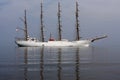 Tall Ship Anchored Off Shore, Ballestas Islands, Peru