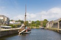 Tall ship Charlestown harbour near St Austell Cornwall England UK in summer Royalty Free Stock Photo