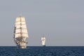 Tall ship Christian Radich from astern Royalty Free Stock Photo