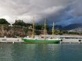 Tall ship in Funchal madeira Alexander von humboldt Royalty Free Stock Photo