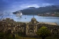 Tall Ship Juan Sebastian Elcano Arrival to Ferrol Galicia Spain Royalty Free Stock Photo