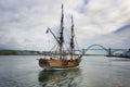 Tall ship Lady Washington in Newport, Oregon Royalty Free Stock Photo