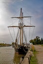 Tall Ship Moored In The Harbour In Kincardine, Ontario Royalty Free Stock Photo
