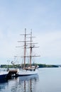 Tall ship at pier Oslo Fjord Royalty Free Stock Photo