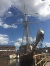 The tall ship in the repair shop