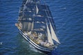 100 tall ship sailing down the Hudson River during the 100 year celebration for the Statue of Liberty, July 4, 1986 Royalty Free Stock Photo