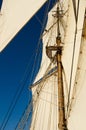 Tall ship sails in sunny day Royalty Free Stock Photo