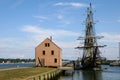 Tall Ship in Salem Harbor Royalty Free Stock Photo