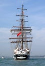 Tall ship underway Royalty Free Stock Photo