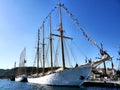 Tall Ships Fleet in Port Royalty Free Stock Photo