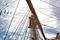 Tall Ships Mast and Rigging Reaching For Sky