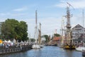 Tall Ships moored in Klaipeda