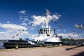 THE TALL SHIPS RACES KOTKA 2017. Kotka, Finland 16.07.2017. Ship Castor in the port of Kotka, Finland. Royalty Free Stock Photo