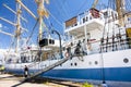 THE TALL SHIPS RACES KOTKA 2017. Kotka, Finland 16.07.2017. Ship Mir in the port of Kotka, Finland. Royalty Free Stock Photo