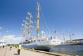 THE TALL SHIPS RACES KOTKA 2017. Kotka, Finland 16.07.2017. Ship Mir in the port of Kotka, Finland. Royalty Free Stock Photo