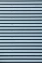 Tall shot of blue corrugated metal Royalty Free Stock Photo