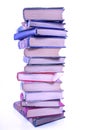 Tall stack of old books Royalty Free Stock Photo