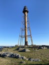 Chandler Hovey Light House in the park on the coast of Marblehead