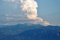 Large White Cloud Head Over Peloponnese, Greece