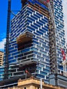 Tall Tower Construction With Cranes, Sydney City, Australia