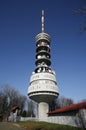 Tall transmitter tower Royalty Free Stock Photo