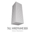 Tall vertical rectangle box