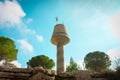 A tall water tower that also serves as a lookout point in Gush Etzion