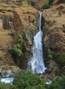 Tall waterfall near Jagat, Nepal