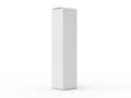 Tall white box standing upright on flat surface Royalty Free Stock Photo