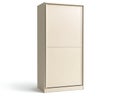 A tall white cabinet with a door on the left side Royalty Free Stock Photo