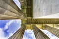 Tall Columns Abraham Lincoln Memorial Washington DC Royalty Free Stock Photo