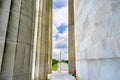 Tall Columns Abraham Lincoln Statue Memorial Washington DC Royalty Free Stock Photo