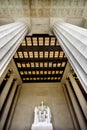 Tall Columns Abraham Lincoln Statue Memorial Washington DC Royalty Free Stock Photo