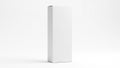 A tall white rectangular object standing against a plain white background Royalty Free Stock Photo