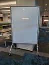 Tall whiteboard in a study area