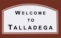 Talladega Alabama with red background Royalty Free Stock Photo